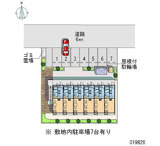 ★手数料０円★金沢市上荒屋７丁目 月極駐車場